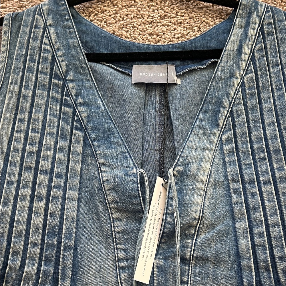 Hudson Jeans Denim Romper in Light Blue Wash - Picture 2 of 3
